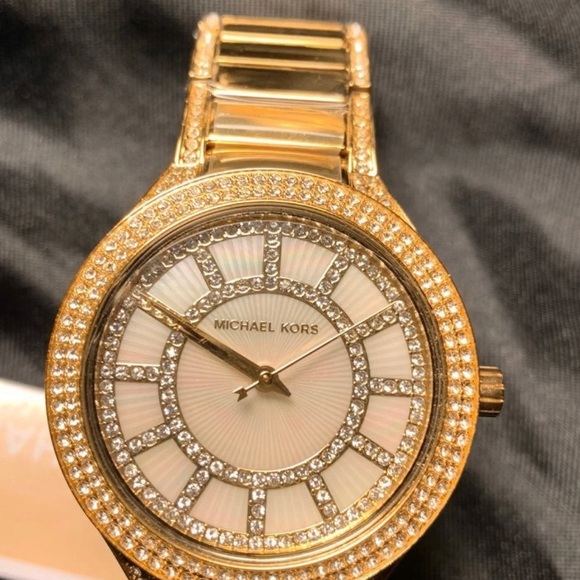 MICHAEL KORS GOLD CRYSTALS WOMEN'S MK6510 WATCH - Picture 10 of 11